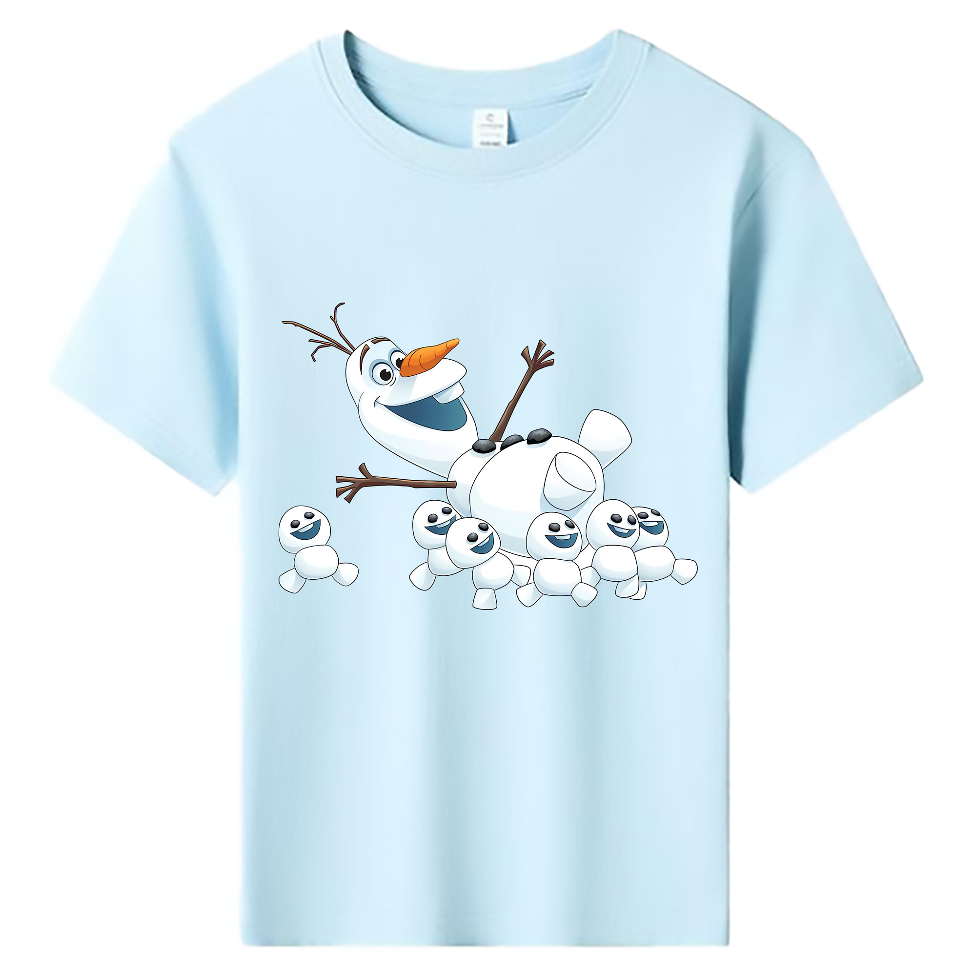（画像用） アナと雪の女王 アンナ エルサ Frozen Anna Elsa 綿100％キッズTシャツ（フロントプリント）
